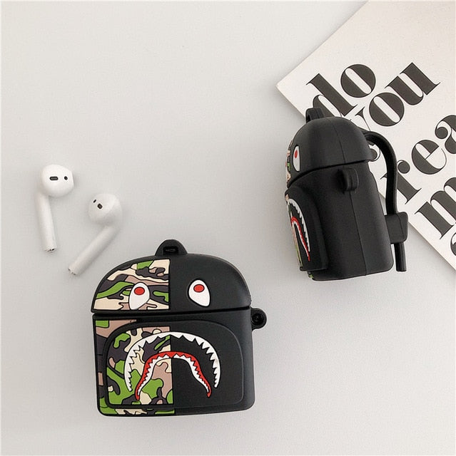 Creative Shark Backpack AirPods Case